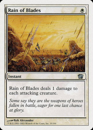 Rain of Blades [Eighth Edition] | Jomio and Rueliete's Cards and Comics