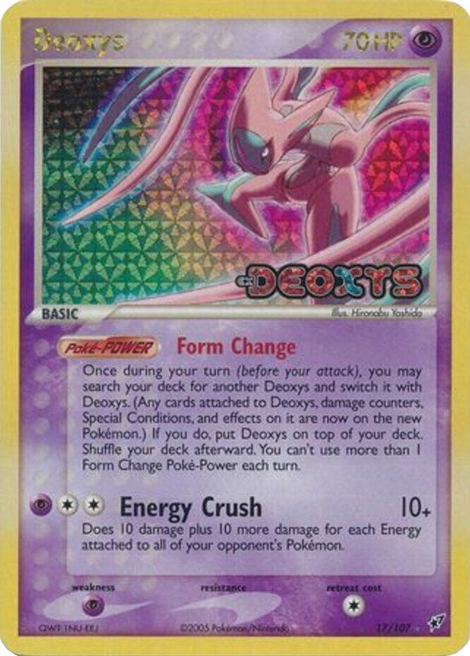 Deoxys (17/107) (Stamped) [EX: Deoxys] | Jomio and Rueliete's Cards and Comics