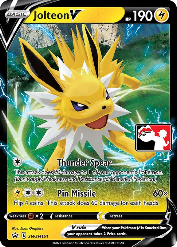 Jolteon V (SWSH151) [Prize Pack Series One] | Jomio and Rueliete's Cards and Comics