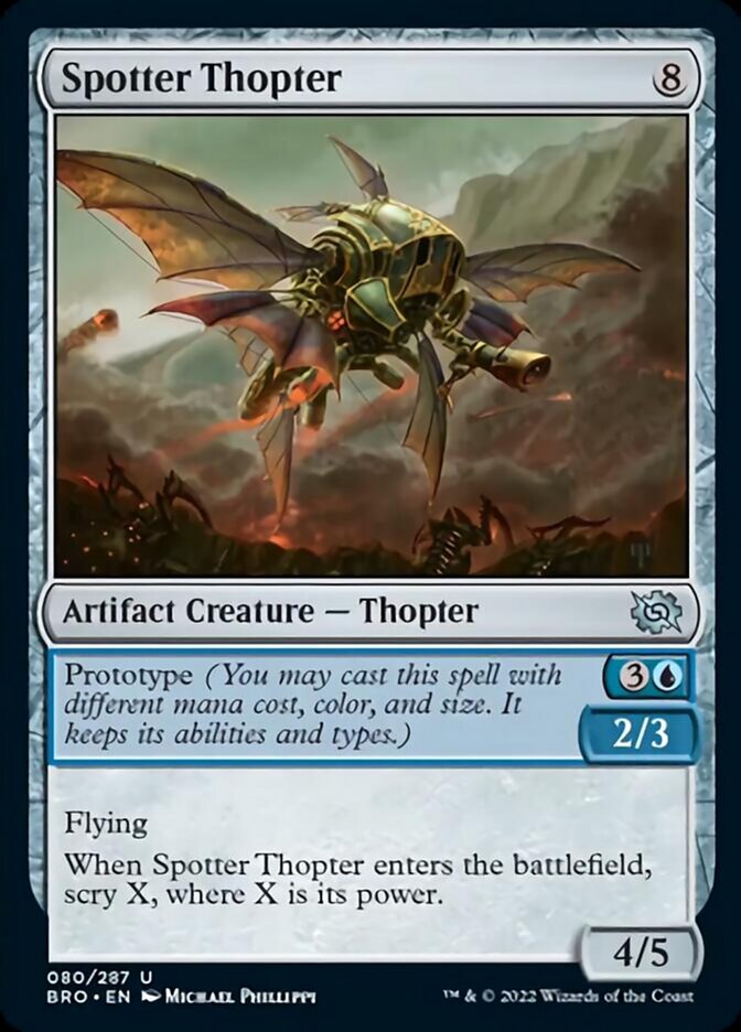Spotter Thopter [The Brothers' War] | Jomio and Rueliete's Cards and Comics