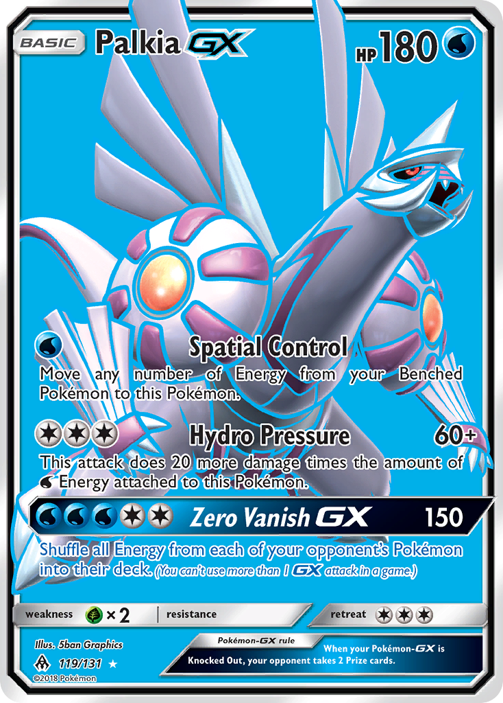 Palkia GX (119/131) [Sun & Moon: Forbidden Light] | Jomio and Rueliete's Cards and Comics