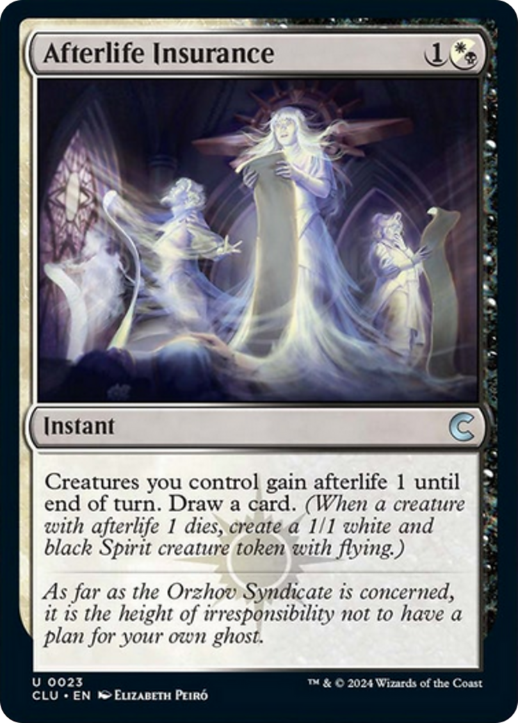 Afterlife Insurance [Ravnica: Clue Edition] | Jomio and Rueliete's Cards and Comics