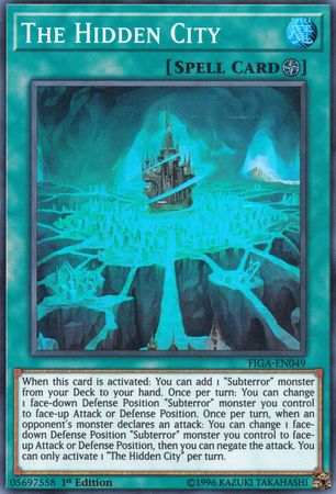 The Hidden City [FIGA-EN049] Super Rare | Jomio and Rueliete's Cards and Comics