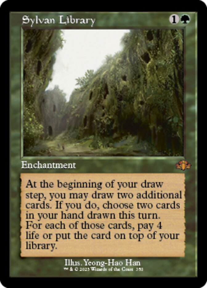 Sylvan Library (Retro) [Dominaria Remastered] | Jomio and Rueliete's Cards and Comics