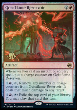 Geistflame Reservoir [Innistrad: Midnight Hunt Prerelease Promos] | Jomio and Rueliete's Cards and Comics