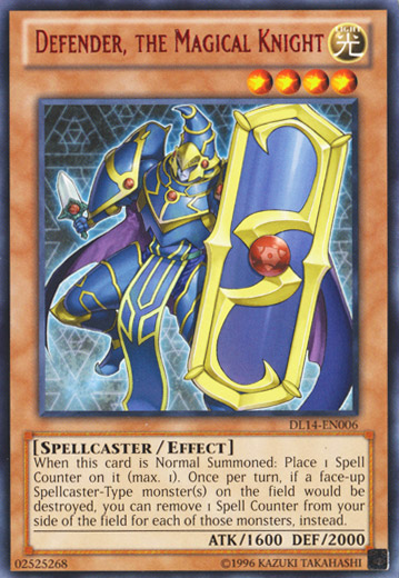 Defender, the Magical Knight (Red) [DL14-EN006] Rare | Jomio and Rueliete's Cards and Comics