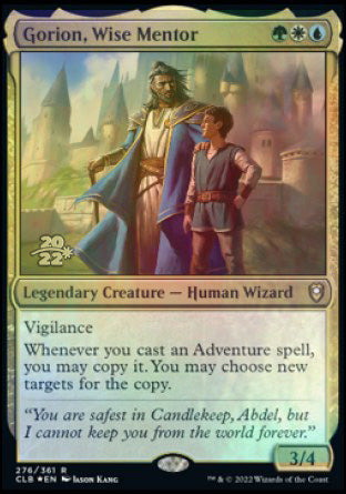 Gorion, Wise Mentor [Commander Legends: Battle for Baldur's Gate Prerelease Promos] | Jomio and Rueliete's Cards and Comics