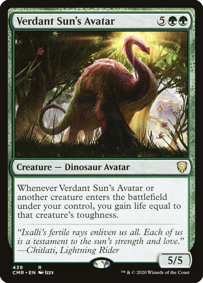Verdant Sun's Avatar [Commander Legends] | Jomio and Rueliete's Cards and Comics