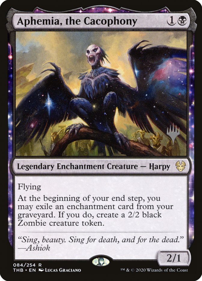 Aphemia, the Cacophony (Promo Pack) [Theros Beyond Death Promos] | Jomio and Rueliete's Cards and Comics