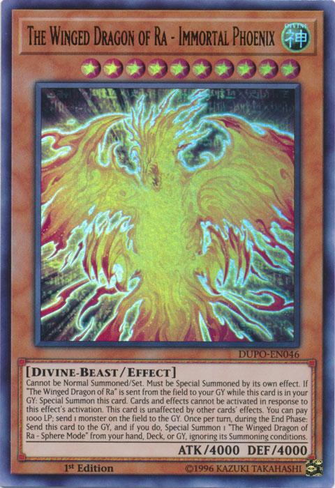 The Winged Dragon of Ra - Immortal Phoenix [DUPO-EN046] Ultra Rare | Jomio and Rueliete's Cards and Comics