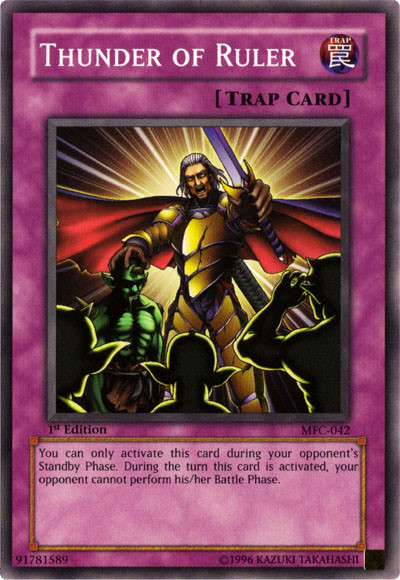 Thunder of Ruler [MFC-042] Common | Jomio and Rueliete's Cards and Comics