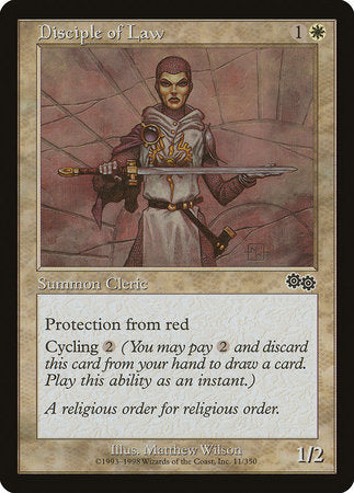Disciple of Law [Urza's Saga] | Jomio and Rueliete's Cards and Comics