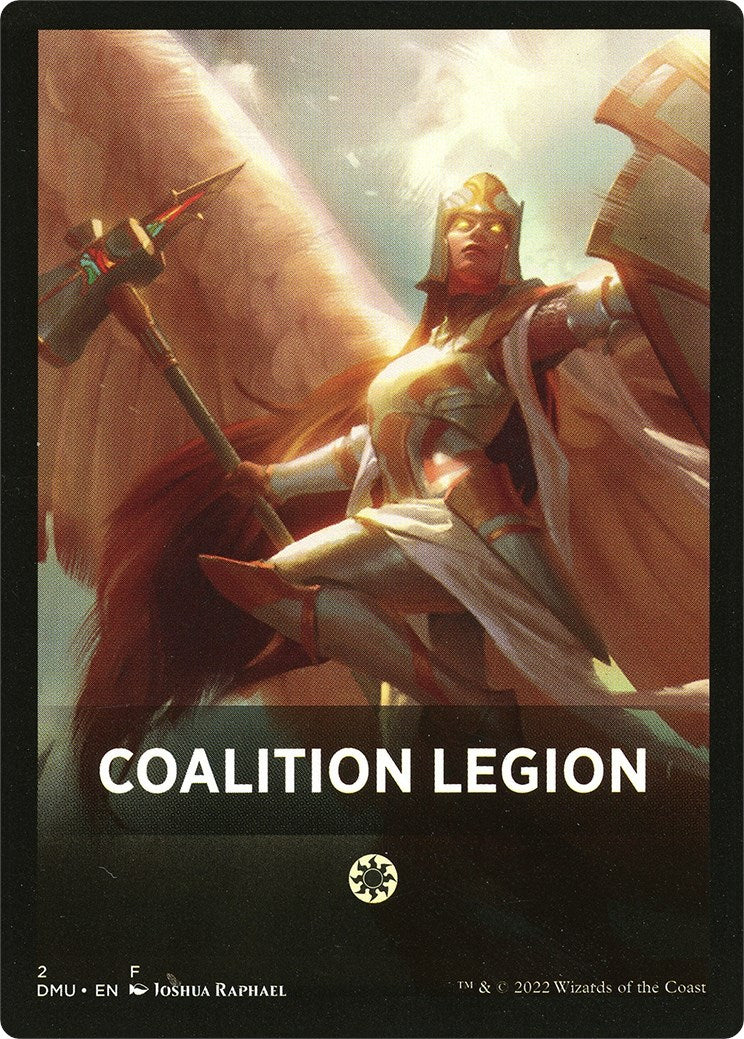 Coalition Legion Theme Card [Dominaria United Tokens] | Jomio and Rueliete's Cards and Comics