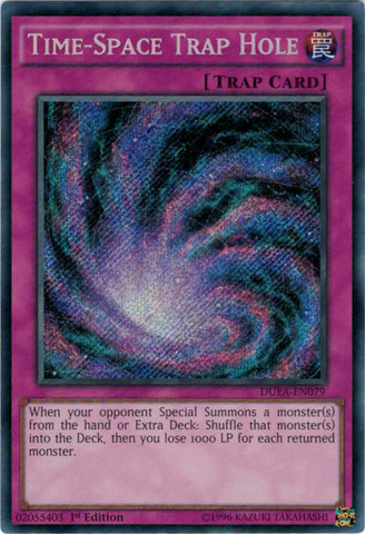 Time-Space Trap Hole [DUEA-EN079] Secret Rare | Jomio and Rueliete's Cards and Comics