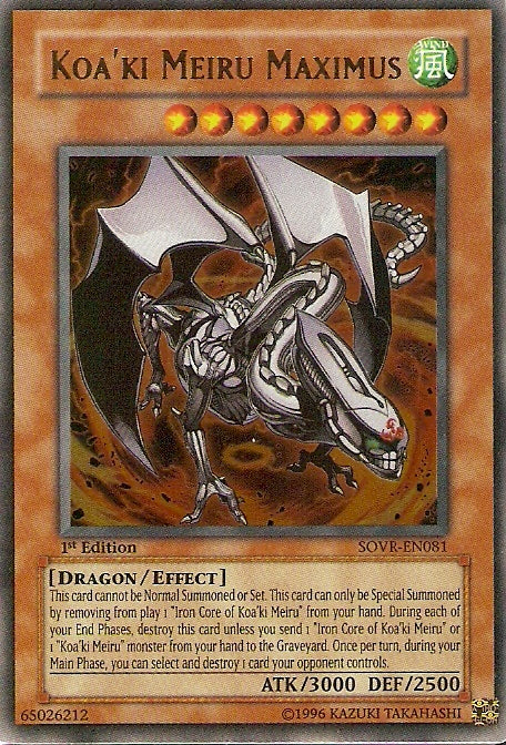 Koa'ki Meiru Maximus [SOVR-EN081] Ultra Rare | Jomio and Rueliete's Cards and Comics