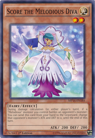 Score the Melodious Diva [MP16-EN184] Common | Jomio and Rueliete's Cards and Comics