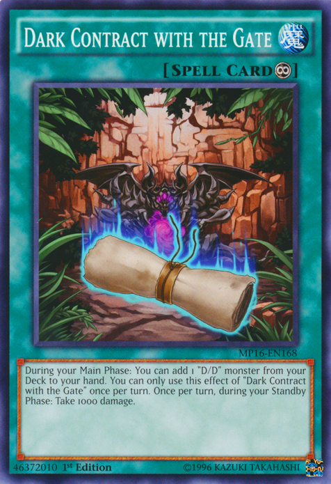 Dark Contract with the Gate [MP16-EN168] Common | Jomio and Rueliete's Cards and Comics