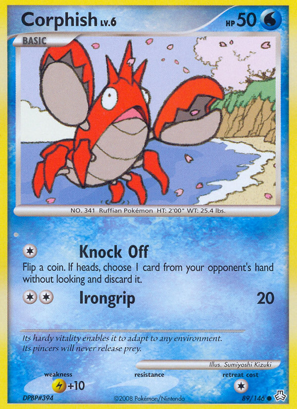 Corphish (89/146) [Diamond & Pearl: Legends Awakened] | Jomio and Rueliete's Cards and Comics