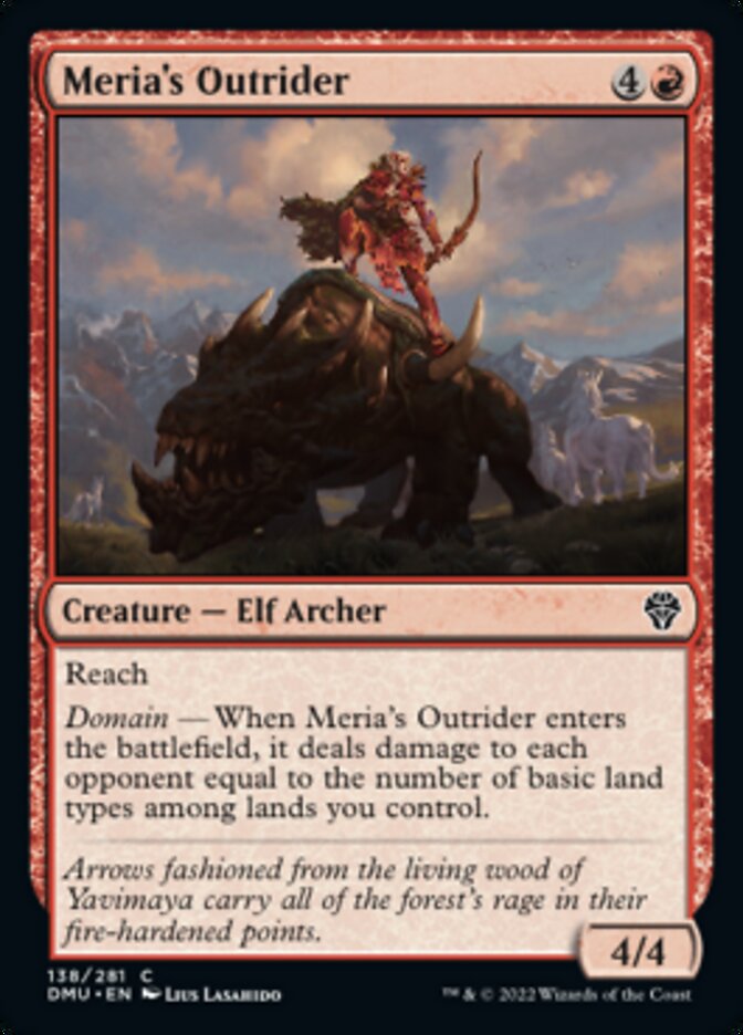 Meria's Outrider [Dominaria United] | Jomio and Rueliete's Cards and Comics