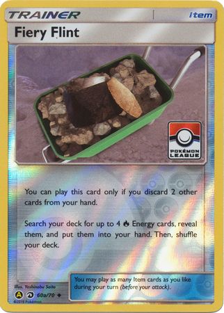 Fiery Flint (60a/70) (League Promo) [Sun & Moon: Dragon Majesty] | Jomio and Rueliete's Cards and Comics