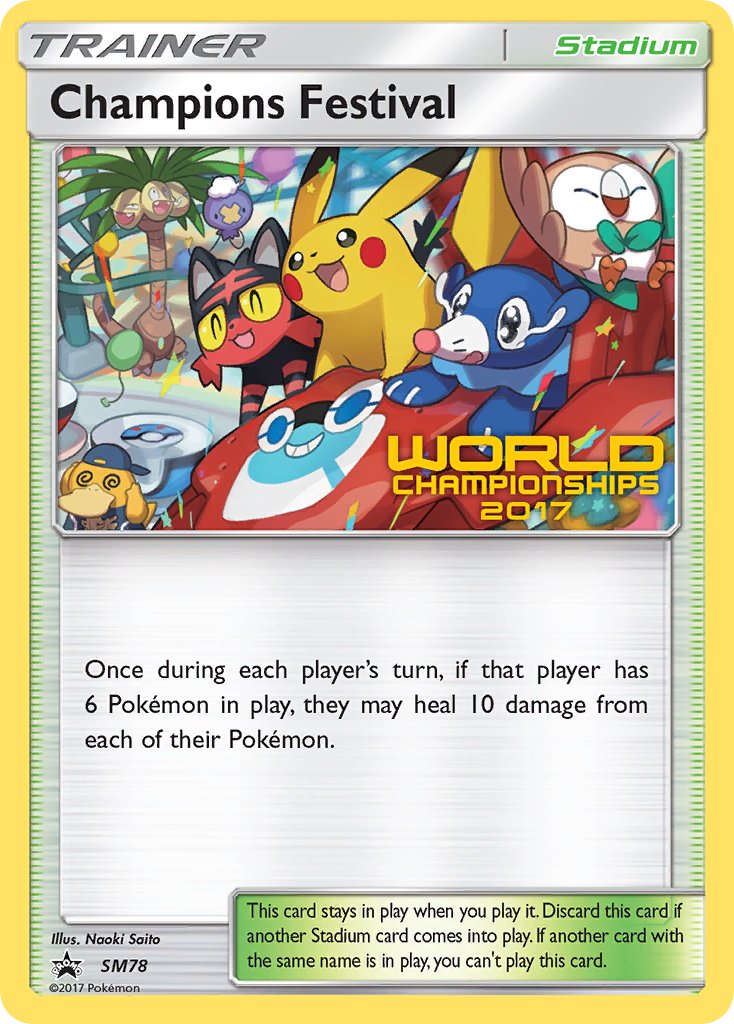 Champions Festival (SM78) (2017 Champion) [Sun & Moon: Black Star Promos] | Jomio and Rueliete's Cards and Comics