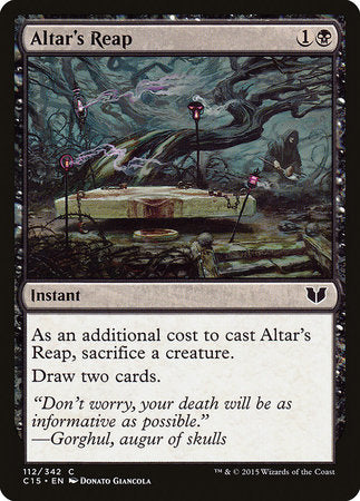 Altar's Reap [Commander 2015] | Jomio and Rueliete's Cards and Comics
