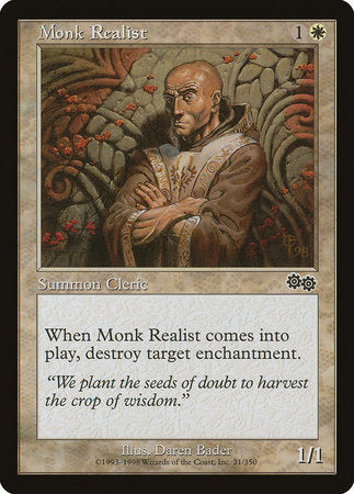 Monk Realist [Urza's Saga] | Jomio and Rueliete's Cards and Comics