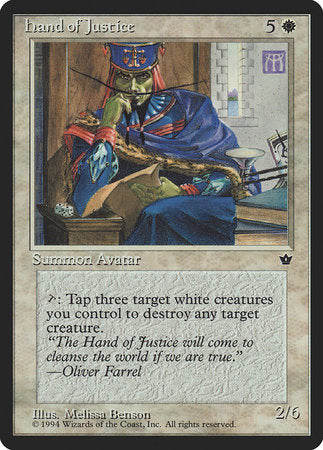 Hand of Justice [Fallen Empires] | Jomio and Rueliete's Cards and Comics