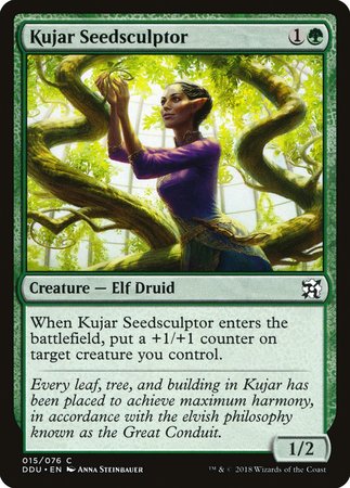 Kujar Seedsculptor [Duel Decks: Elves vs. Inventors] | Jomio and Rueliete's Cards and Comics