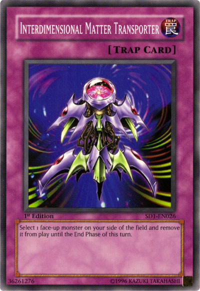 Interdimensional Matter Transporter [SD1-EN026] Common | Jomio and Rueliete's Cards and Comics