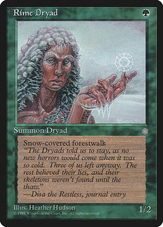 Rime Dryad [Ice Age] | Jomio and Rueliete's Cards and Comics