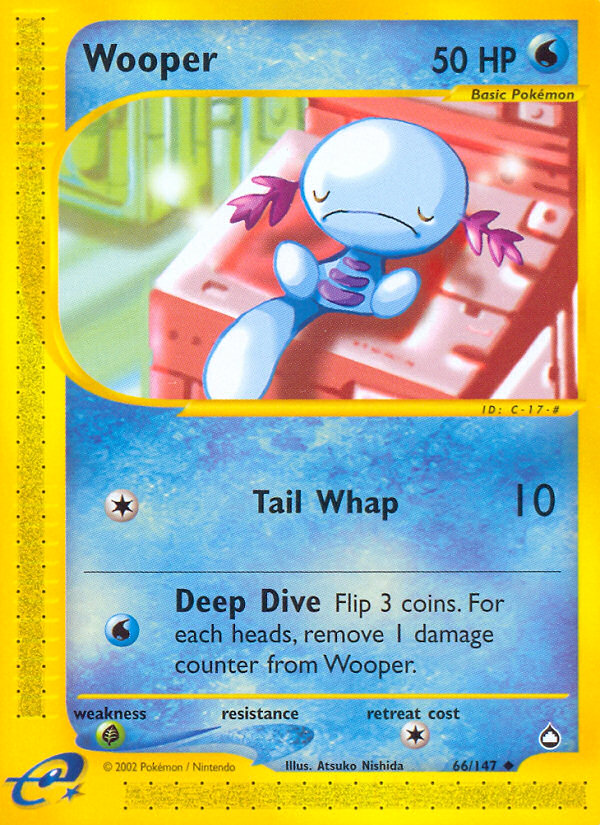 Wooper (66/147) [Aquapolis] | Jomio and Rueliete's Cards and Comics