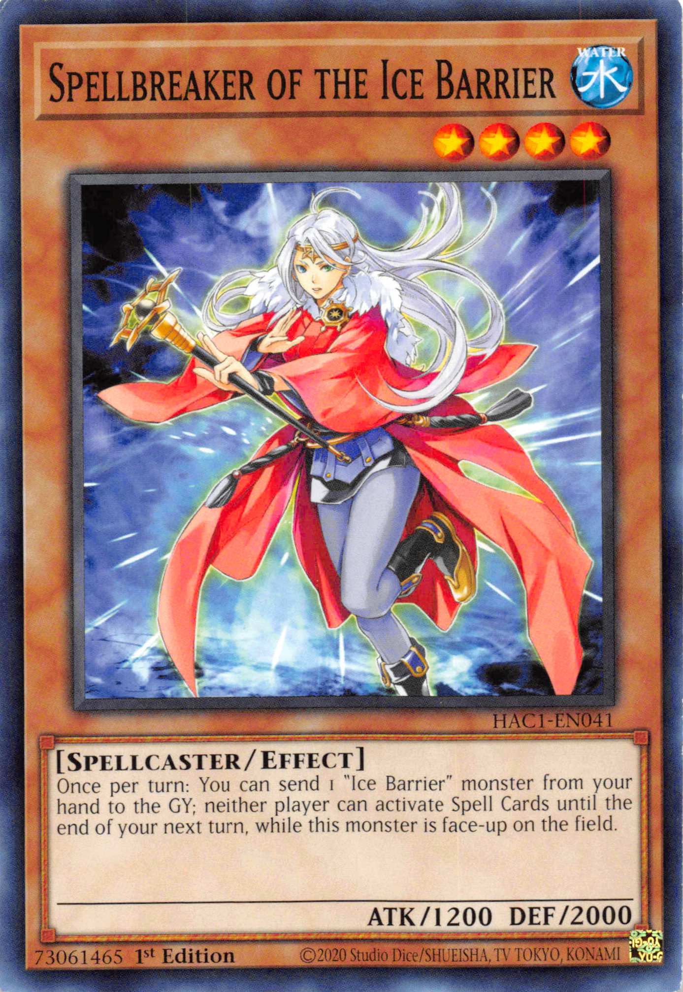 Spellbreaker of the Ice Barrier [HAC1-EN041] Common | Jomio and Rueliete's Cards and Comics