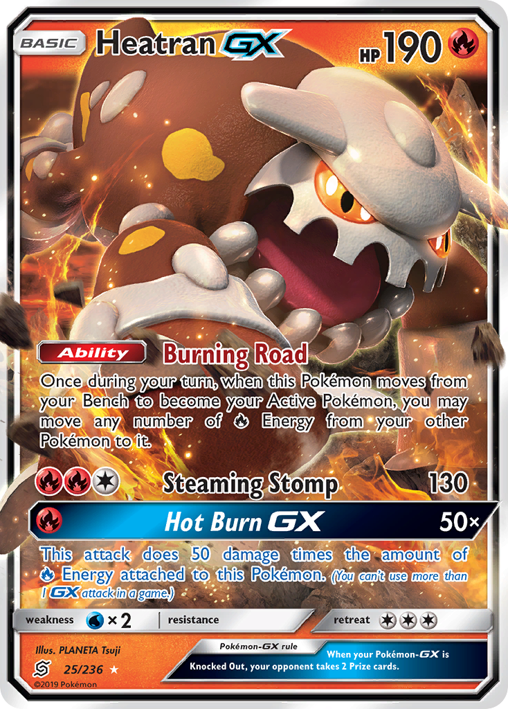 Heatran GX (25/236) [Sun & Moon: Unified Minds] | Jomio and Rueliete's Cards and Comics