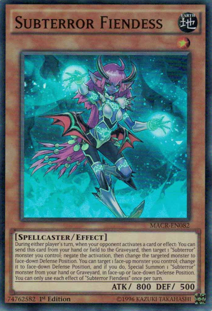 Subterror Fiendess [MACR-EN082] Super Rare | Jomio and Rueliete's Cards and Comics