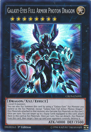 Galaxy-Eyes Full Armor Photon Dragon [CROS-EN095] Super Rare | Jomio and Rueliete's Cards and Comics