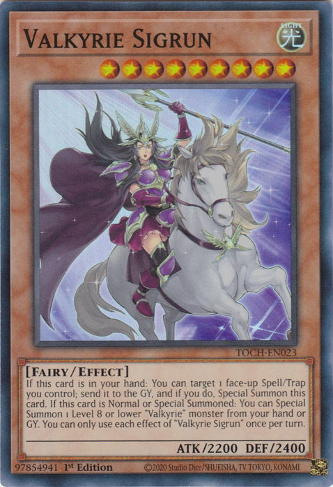 Valkyrie Sigrun [TOCH-EN023] Super Rare | Jomio and Rueliete's Cards and Comics
