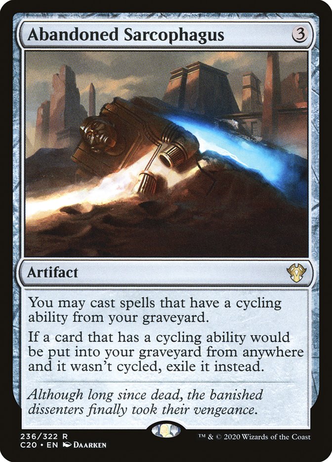 Abandoned Sarcophagus [Commander 2020] | Jomio and Rueliete's Cards and Comics