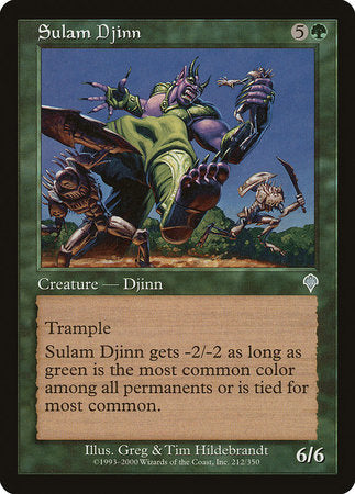 Sulam Djinn [Invasion] | Jomio and Rueliete's Cards and Comics