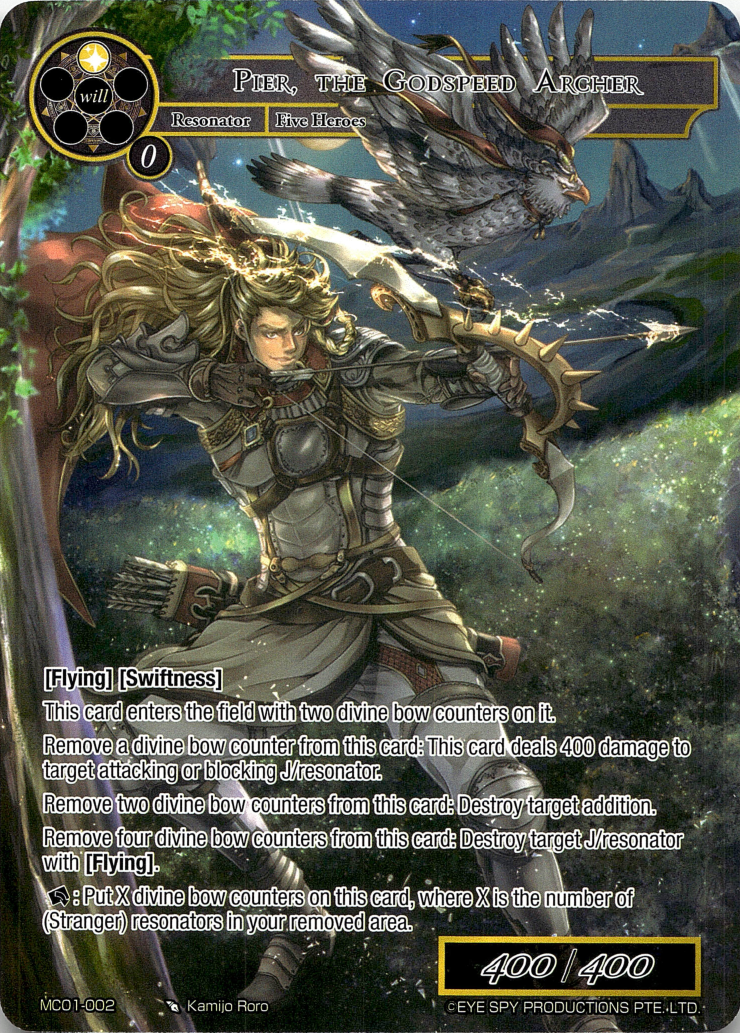 Pier, the Godspeed Archer (MC01-002) [Memoria Collection 01] | Jomio and Rueliete's Cards and Comics