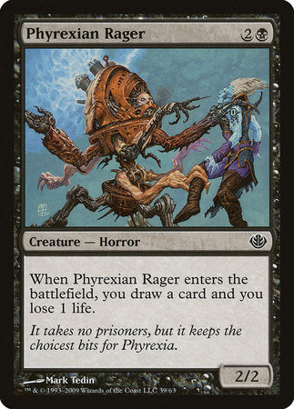 Phyrexian Rager [Duel Decks: Garruk vs. Liliana] | Jomio and Rueliete's Cards and Comics