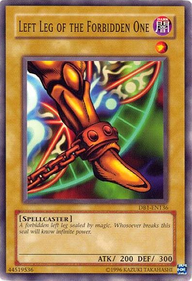 Left Leg of the Forbidden One [DB1-EN136] Common | Jomio and Rueliete's Cards and Comics
