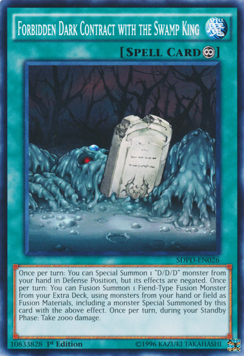 Forbidden Dark Contract with the Swamp King [SDPD-EN026] Common | Jomio and Rueliete's Cards and Comics