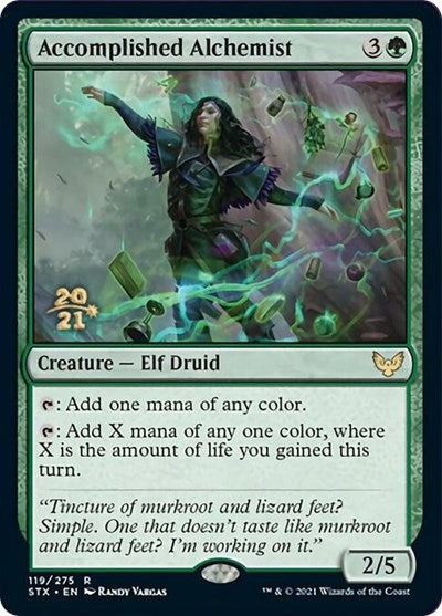 Accomplished Alchemist [Strixhaven: School of Mages Prerelease Promos] | Jomio and Rueliete's Cards and Comics