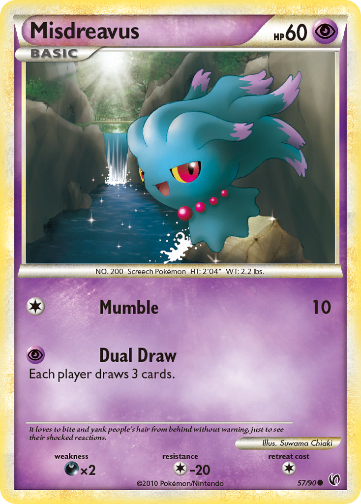 Misdreavus (57/90) [HeartGold & SoulSilver: Undaunted] | Jomio and Rueliete's Cards and Comics