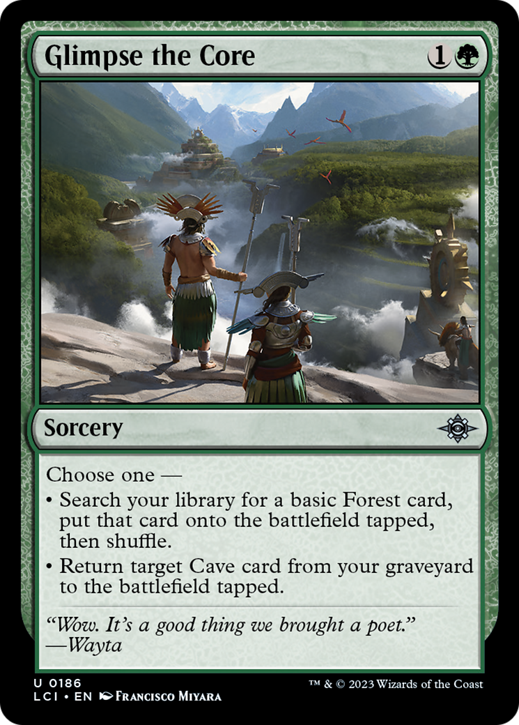 Glimpse the Core [The Lost Caverns of Ixalan] | Jomio and Rueliete's Cards and Comics