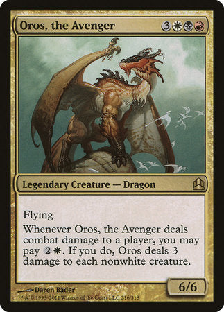 Oros, the Avenger [Commander 2011] | Jomio and Rueliete's Cards and Comics