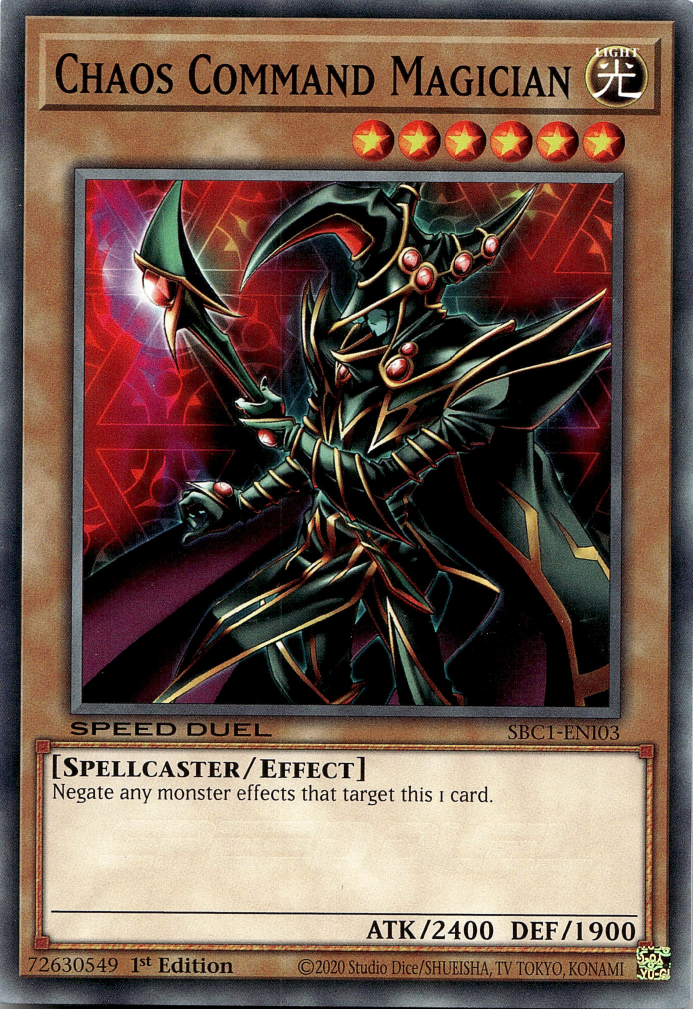 Chaos Command Magician [SBC1-ENI03] Common | Jomio and Rueliete's Cards and Comics