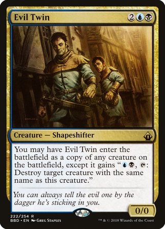 Evil Twin [Battlebond] | Jomio and Rueliete's Cards and Comics