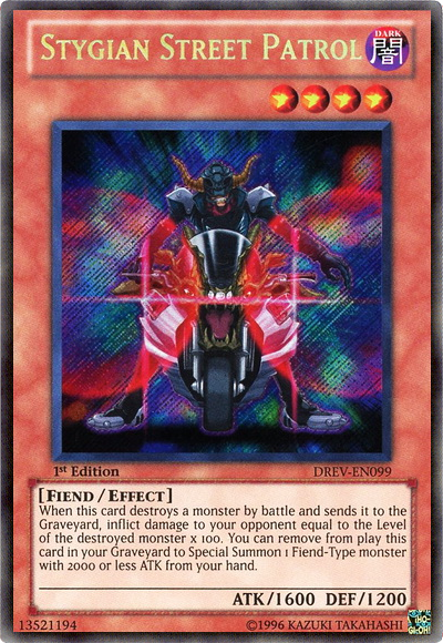 Stygian Street Patrol [DREV-EN099] Secret Rare | Jomio and Rueliete's Cards and Comics